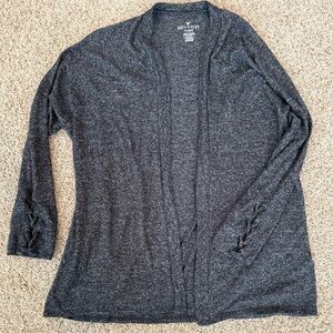American Eagle Outfitters Gray Cardigan Sweater w/ quarter length sleeveless